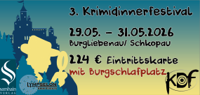 Ticket 3. Krimidinnerfestival Mit Burgbett